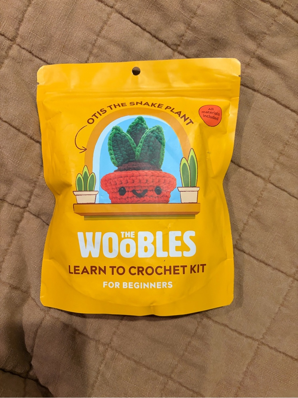 The Woobles Otis Snake Plant Crochet Kit NEW Sealed Beginner Amigurumi